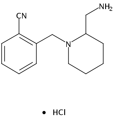 2-((2-(Aminomethyl)piperidin-1-yl)methyl)benzonitrile hydrochloride