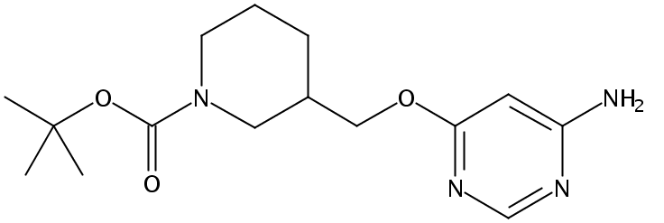 tert-Butyl 3-(((6-aminopyrimidin-4-yl)oxy)methyl)piperidine-1-carboxylate