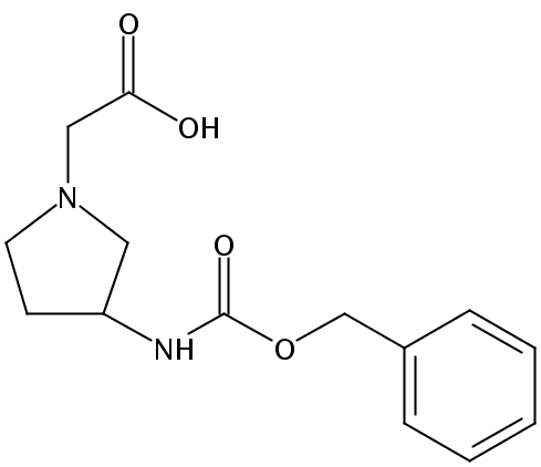 2-(3-(((Benzyloxy)carbonyl)amino)pyrrolidin-1-yl)acetic acid