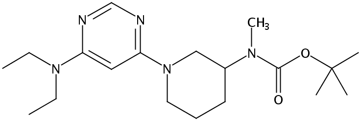 tert-Butyl (1-(6-(diethylamino)pyrimidin-4-yl)piperidin-3-yl)(methyl)carbamate