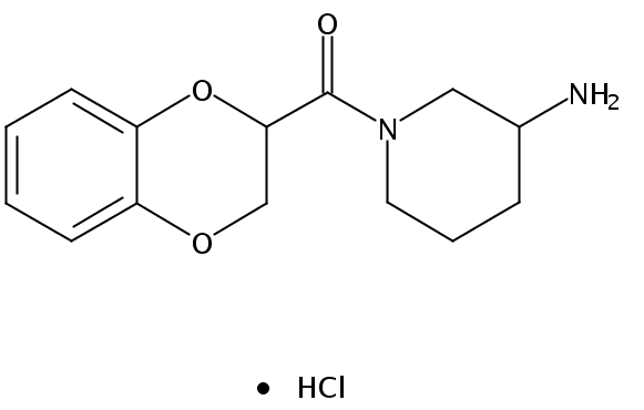 (3-Aminopiperidin-1-yl)(2,3-dihydrobenzo[b][1,4]dioxin-2-yl)methanone hydrochloride