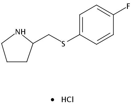 2-(((4-Fluorophenyl)thio)methyl)pyrrolidine hydrochloride
