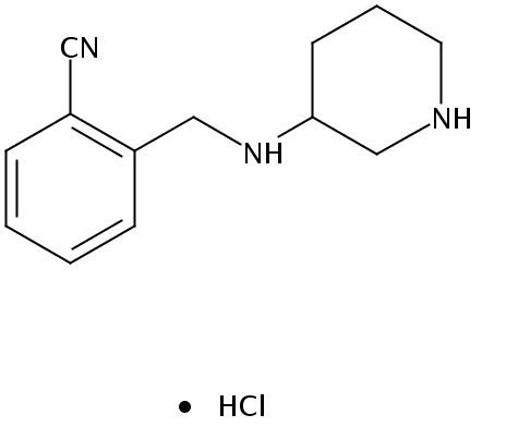 2-((Piperidin-3-ylamino)methyl)benzonitrile hydrochloride