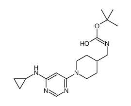 tert-Butyl ((1-(6-(cyclopropylamino)pyrimidin-4-yl)piperidin-4-yl)methyl)carbamate