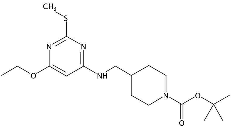 tert-Butyl 4-(((6-ethoxy-2-(methylthio)pyrimidin-4-yl)amino)methyl)piperidine-1-carboxylate