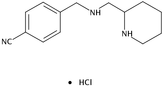 4-(((Piperidin-2-ylmethyl)amino)methyl)benzonitrile hydrochloride