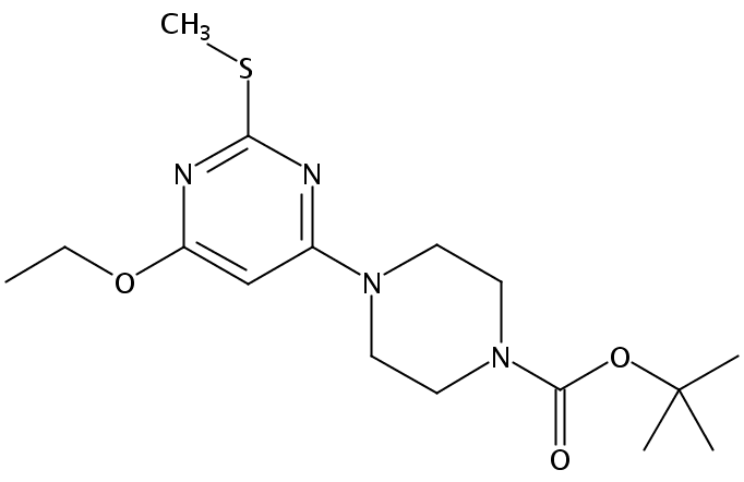 tert-Butyl 4-(6-ethoxy-2-(methylthio)pyrimidin-4-yl)piperazine-1-carboxylate