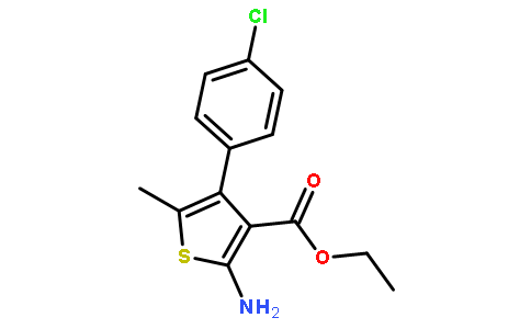 乙基2-氨基-4-(4-氯苯基)-5-甲基噻吩-3-羧酸酯
