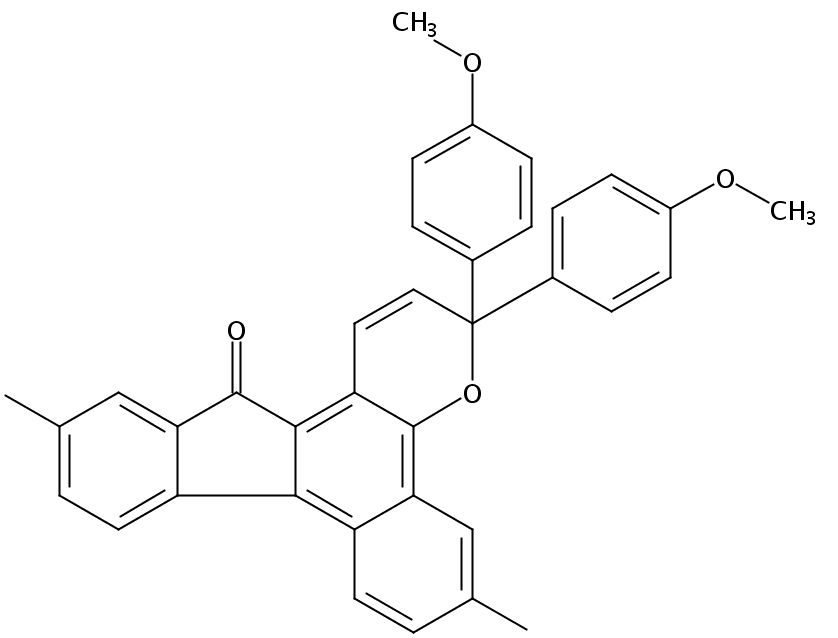 3,3-双(4-甲氧苯基)-6,11-二甲基苯并[h]茚[2,1-f]苯并哌喃-13(3H)-酮