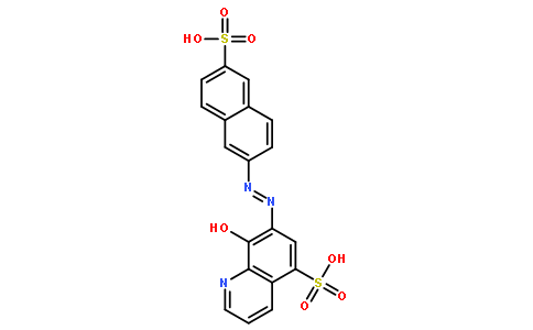 5-Quinolinesulfonic acid, 8-hydroxy-7-(6-sulfo-2-naphthylazo)-