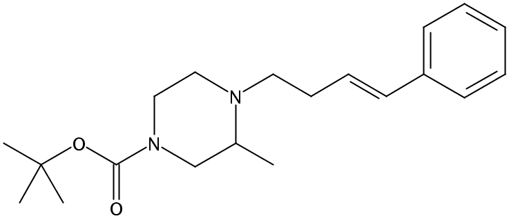 (E)-tert-Butyl 3-methyl-4-(4-phenylbut-3-en-1-yl)piperazine-1-carboxylate