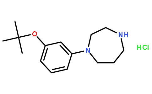 1-(3-叔丁氧基苯基)高哌嗪单盐酸盐