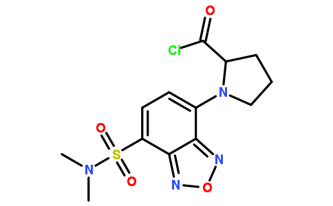 (S)-(-)-DBD-Pro-COCl[=(S)-(-)-4-(N,N-二甲氨基磺酰基)-7-(2-氯甲酰四氢吡咯-1-基)-2,1,3-苯并恶二唑][用于旋光纯度测定的高效液相色谱标记试剂]