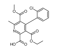 4-(2-chlorophenyl)-3-ethoxycarbonyl-5-methoxycarbonyl-6-methylpyridine-2-carboxylic acid
