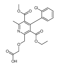 2-[[4-(2-chlorophenyl)-3-ethoxycarbonyl-5-methoxycarbonyl-6-methylpyridin-2-yl]methoxy]acetic acid