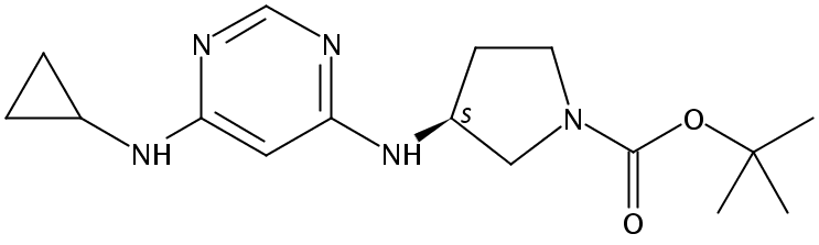 (S)-tert-Butyl 3-((6-(cyclopropylamino)pyrimidin-4-yl)amino)pyrrolidine-1-carboxylate