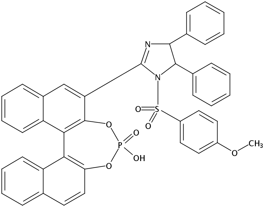 (S)-3-[1-(4-甲氧基苯磺酰基)-(4S,5S)-4,5-二苯基-4,5-二氢-1H-咪唑-2-基]-1,1'-联萘-2,2'-二基磷酸氢盐
