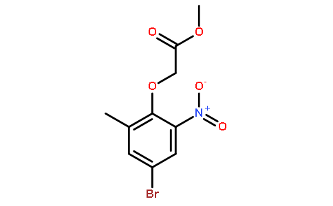 2-(4-溴-2-甲基-6-硝基苯氧基)-乙酸甲酯