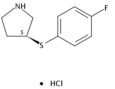 (S)-3-((4-Fluorophenyl)thio)pyrrolidine hydrochloride