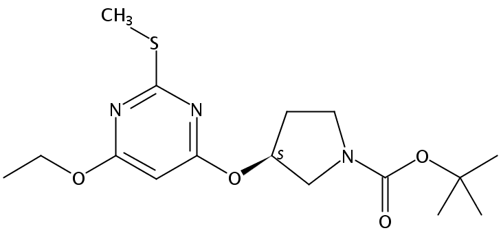 (S)-tert-Butyl 3-((6-ethoxy-2-(methylthio)pyrimidin-4-yl)oxy)pyrrolidine-1-carboxylate