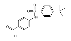 4-({[4-(2-Methyl-2-propanyl)phenyl]sulfonyl}amino)benzoic acid