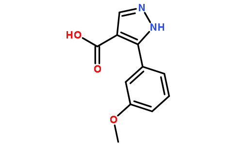 3-(3-甲氧基苯基)-1H-吡唑-4-羧酸