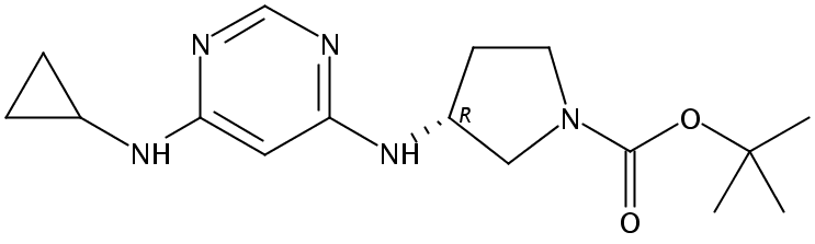 (R)-tert-Butyl 3-((6-(cyclopropylamino)pyrimidin-4-yl)amino)pyrrolidine-1-carboxylate