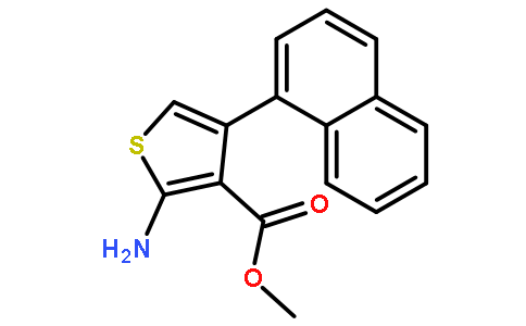 2-氨基-4-NAPHTHALEN-1-YL-THIOPHENE-3-甲酸甲酯