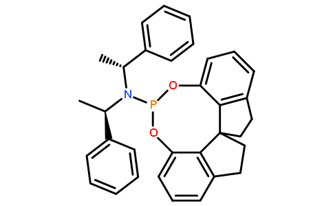 (11AR)-(+)-10,11,12,13-四氢茚并[7,1-DE:1’,7’-FG][1,3,2]二氧磷-5-双[-1-苯乙基]胺