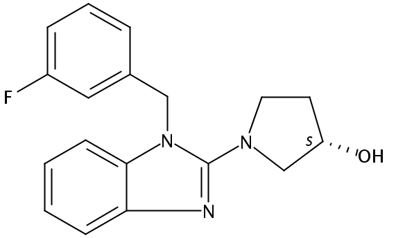 (S)-1-(1-(3-Fluorobenzyl)-1H-benzo[d]imidazol-2-yl)pyrrolidin-3-ol