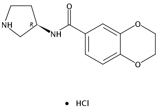 (R)-N-(Pyrrolidin-3-yl)-2,3-dihydrobenzo[b][1,4]dioxine-6-carboxamide hydrochloride