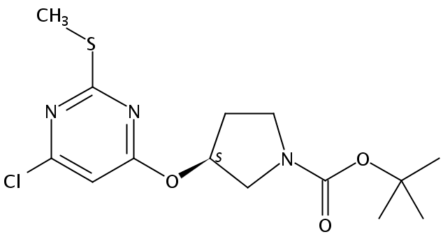 (S)-tert-Butyl 3-((2-chloro-6-(methylthio)pyridin-4-yl)oxy)pyrrolidine-1-carboxylate