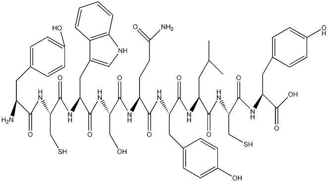 H-Tyr-Cys-Trp-Ser-Gln-Tyr-Leu-Cys-Tyr-OH,(Disulfide bond between Cys2 and Cys 8