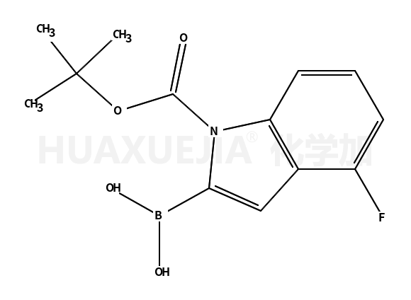 2-硼-4-氟-1H-吲哚-1-羧酸-1-(1,1-二甲基乙基)酯