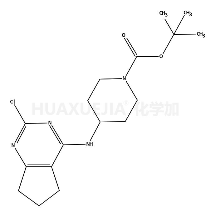 tert-Butyl 4-((2-chloro-6,7-dihydro-5H-cyclopenta[d]pyrimidin-4-yl)amino)piperidine-1-carboxylate