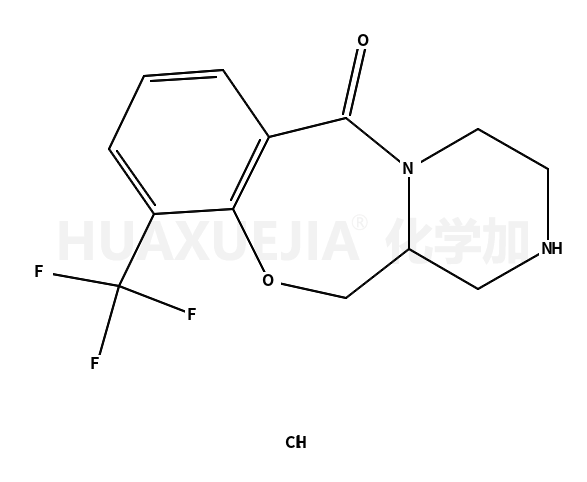 • 6H-Pyrazino[2,1-c][1,4]benzoxazepin-6-one, 1,2,3,4,12,12a-hexahydro-10-(trifluoromethyl)-