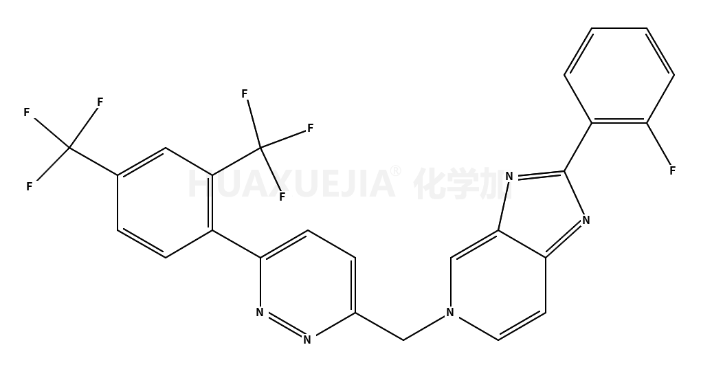 5-((6-(2,4-双(三氟甲基)苯基)吡嗪-3-基)甲基)-2-(2-氟苯基)-5H-咪唑并[4,5-c]吡啶