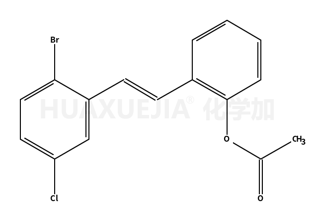 (E)-2-Acetoxy-2’-bromo-5’-chlorostilbene