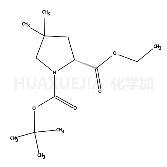 (S)-4,4-二甲基-吡咯烷-1,2-二羧酸 1-叔丁酯 2-乙酯