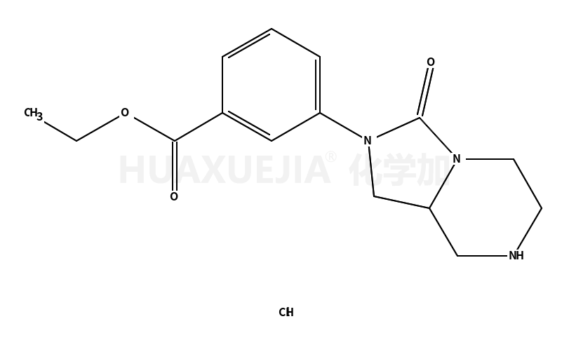 • Benzoic acid, 3-(hexahydro-3-oxoimidazo[1,5-a]pyrazin-2(3H)-yl)-, ethyl ester, hydrochloride (1:1)