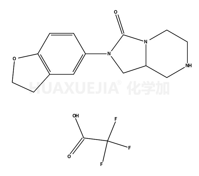 • Imidazo[1,5-a]pyrazin-3(2H)-one, 2-(2,3-dihydro-5-benzofuranyl)hexahydro-, 2,2,2-trifluoroacetate (1:1)