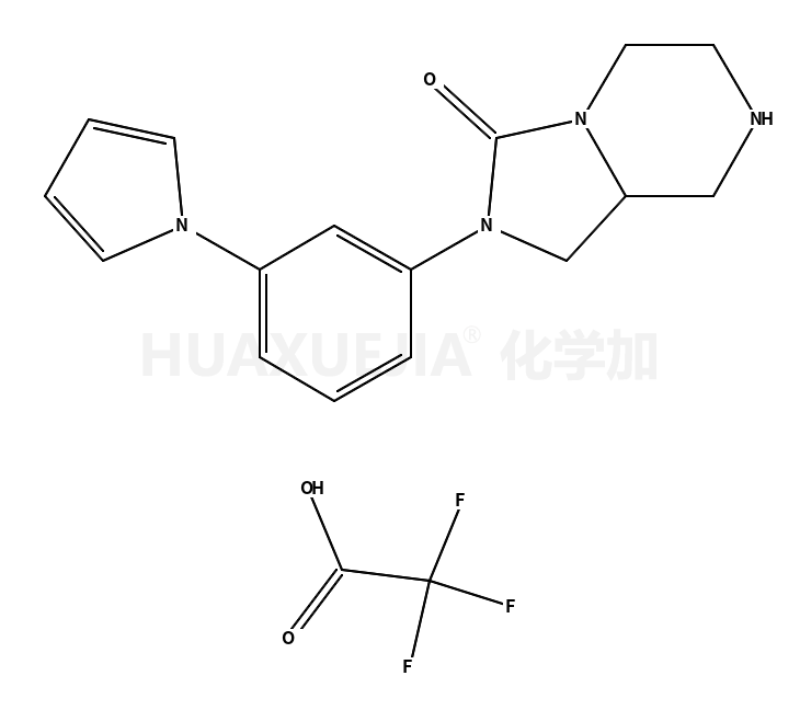 • Imidazo[1,5-a]pyrazin-3(2H)-one, hexahydro-2-[3-(1H-pyrrol-1-yl)phenyl]-, 2,2,2-trifluoroacetate (1:1)