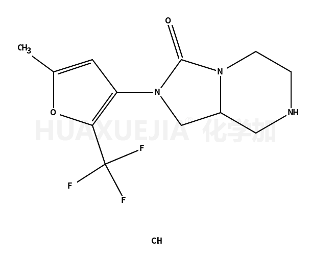 • Imidazo[1,5-a]pyrazin-3(2H)-one, hexahydro-2-[5-methyl-2-(trifluoromethyl)-3-furanyl]-, hydrochloride (1:1)