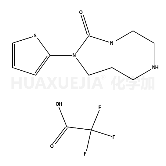 • Imidazo[1,5-a]pyrazin-3(2H)-one, hexahydro-2-(2-thienyl)-, 2,2,2-trifluoroacetate (1:1)