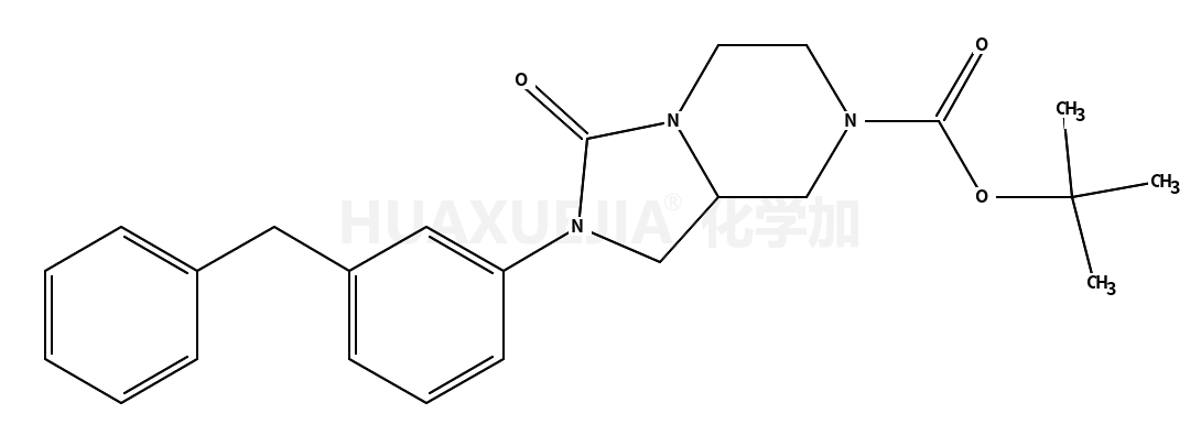 • Imidazo[1,5-a]pyrazine-7(1H)-carboxylic acid, hexahydro-3-oxo-2-[3-(phenylmethyl)phenyl]-, 1,1-dimethylethyl ester