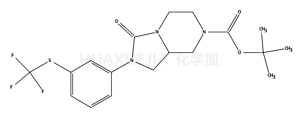 Imidazo[1,5-a]pyrazine-7(1H)-carboxylic acid, hexahydro-3-oxo-2-[3-[(trifluoromethyl)thio]phenyl]-, 1,1-dimethylethyl ester