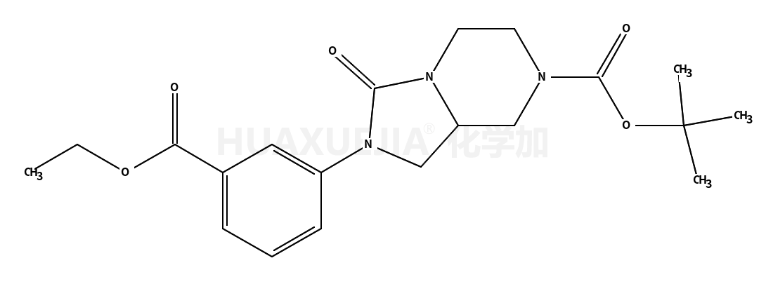 • Imidazo[1,5-a]pyrazine-7(1H)-carboxylic acid, 2-[3-(ethoxycarbonyl)phenyl]hexahydro-3-oxo-, 1,1-dimethylethyl ester