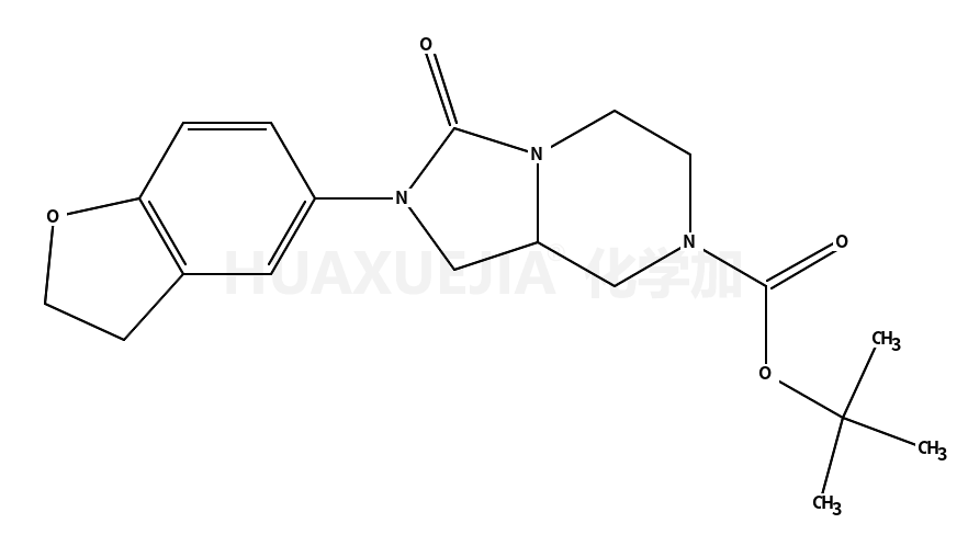 • Imidazo[1,5-a]pyrazine-7(1H)-carboxylic acid, 2-(2,3-dihydro-5-benzofuranyl)hexahydro-3-oxo-, 1,1-dimethylethyl ester