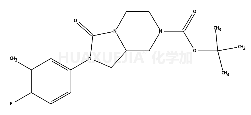 • Imidazo[1,5-a]pyrazine-7(1H)-carboxylic acid, 2-(4-fluoro-3-methylphenyl)hexahydro-3-oxo-, 1,1-dimethylethyl ester