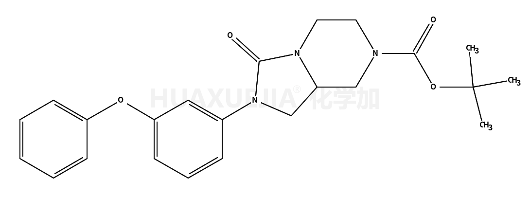 • Imidazo[1,5-a]pyrazine-7(1H)-carboxylic acid, hexahydro-3-oxo-2-(3-phenoxyphenyl)-, 1,1-dimethylethyl ester